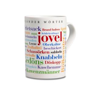 Deine Wörter Tasse »Kaffeebecher Münsterländer Wörter«, Porzellan