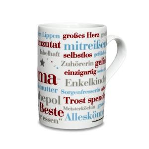 Deine Wörter Tasse »Kaffeebecher Oma«, Porzellan