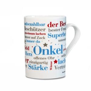 Deine Wörter Tasse »Kaffeebecher Onkel Wörter«, Porzellan