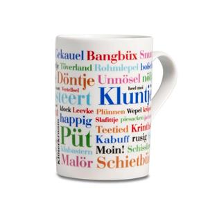 Deine Wörter Tasse »Kaffeebecher Ostfriesische Wörter«, Porzellan