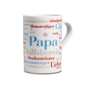 Deine Wörter Tasse »Kaffeebecher Papa«, Porzellan