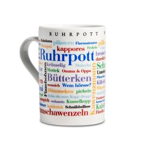 Deine Wörter Tasse »Kaffeebecher Ruhrpott Wörter«, Porzellan