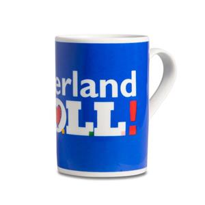 Deine Wörter Tasse »Kaffeebecher Sauerland, WOLL! (blau)«, Porzellan