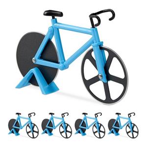 RELAXDAYS Pizzaschneider »5 x Fahrrad Pizzaschneider blau«