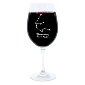 Leonardo Weinglas »Sternbild Wassermann«, Glas, lasergraviert