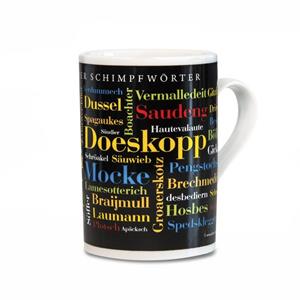 Deine Wörter Tasse »Kaffeebecher Siegerländer Schimpfwörter«, Porzellan