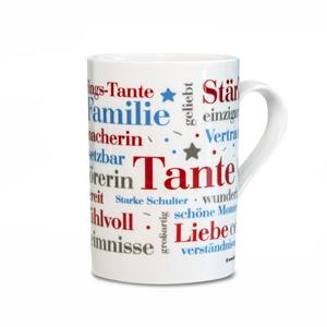 Deine Wörter Tasse »Kaffeebecher Tante Wörter«, Porzellan