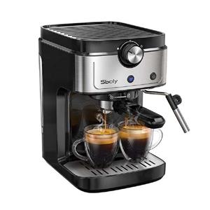 Sboly Espressomaschine 2in1 Nespresso Kapsel & Fassmaschine Kaffeemaschine 19-bar-Hochdruckpumpe Milchaufschäumer