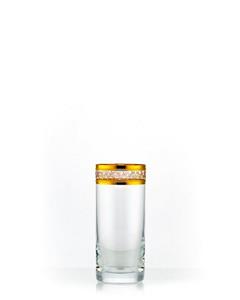 Crystalex Longdrinkglas »Barline Gold 300 ml 6er Set«, Kristallglas, Vergoldete