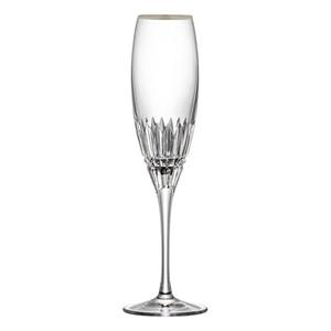 ARNSTADT KRISTALL Champagnerglas »Empire Platin (25,5 cm) - Kristallglas mundgeblasen · von Hand geschliffen · echter Platinrand«
