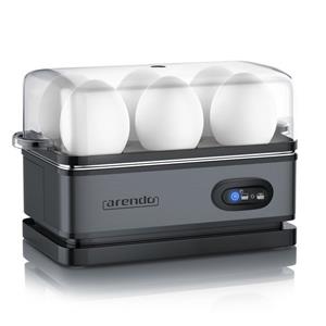 Arendo Eierkocher, Anzahl Eier: 6 St., 400 W, Eierkocher Edelstahl mit Warmhaltefunktion für 6 Eier