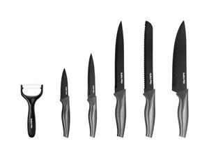 SWISS PRO+ Messer-Set »Swiss Pro 6-teiliges KÜCHENMESSER-SET CARBON scharfe Küchenmesser«