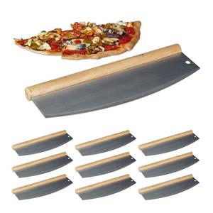 RELAXDAYS Pizzaschneider »10 x Pizza Wiegemesser aus Edelstahl«
