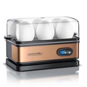 Arendo Eierkocher, Anzahl Eier: 6 St., 400 W, Eierkocher Edelstahl mit Warmhaltefunktion für 6 Eier