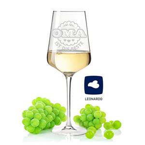 GRAVURZEILE Rotweinglas »Leonardo Weinglas mit Gravur Oma ist die Beste Geschenk für Oma Geburtstags Geschenk Rotweinglas Weißweinglas«, Glas