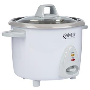 KeMar Kitchenware Reiskocher KRC-100, 300 W, Reiskocher mit Edelstahltopf