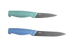 Steuber Messer-Set (Set, 2-tlg), Titanium-beschichtet ergonomischer Griff Grün, blau