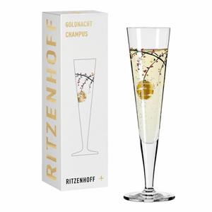 Ritzenhoff Champagnerglas »Goldnacht Champagner 014«, Kristallglas, Made in Germany