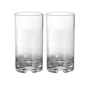GIMEX Longdrinkglas »2 x Longdrinkglas aus bruchfestem Polycarbonat - 550ml - Kunststoffgläser«, Kunststoff