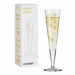 Ritzenhoff Champagnerglas »Goldnacht Champagner 004«, Kristallglas, Made in Germany