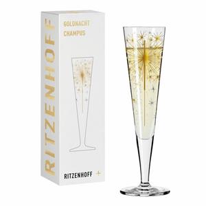 Ritzenhoff Champagnerglas »Goldnacht Champagner 005«, Kristallglas, Made in Germany