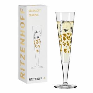Ritzenhoff Champagnerglas »Goldnacht Champagner 011«, Kristallglas, Made in Germany