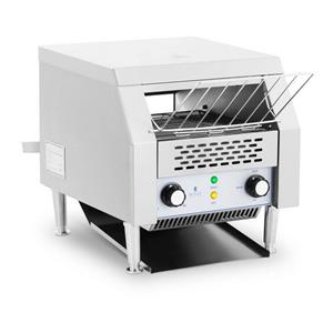 royalcatering Durchlauftoaster Toaster Gastronomie Kettentoaster 2.200 w 7 Geschwindigkeiten - Silbern