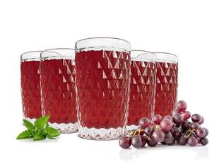 Sendez Longdrinkglas »6 Trinkgläser 300ml mit Relief Wassergläser Saftgläser Cocktailgläser Longdrinkgläser Caroline«