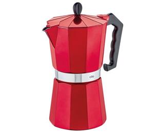 Cilio Espressokocher Espressokocher Kaffeebereiter Mokka 9T  CLASSICO rot 320534
