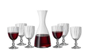 BOHEMIA Wein-Set 7-teilig ¦ Kristallglas ¦ Maße (cm): B: 41,5 H: 28  - Möbel Kraft