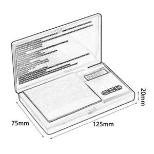 FeelGlad Küchenwaage »Mini Schmuckwaage elektronische Waage 1000g x 0,01g Waage Waage Tasche Küche Haushalt elektronische Waage«