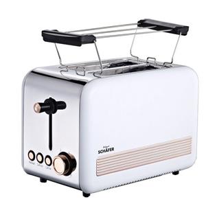 Schäfer Elektronik Toaster Toaster Deluxe, 2 Schlitz-Toaster, 850 W