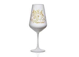 Crystalex Weinglas »Aperol Fantasy in weiß gold 550 ml 2er Set«, Kristallglas