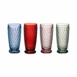 Villeroy & Boch Longdrinkglas »Boston Coloured Longdrinkgläser 400 ml 4er Set«, Glas