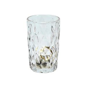 Grafelstein Longdrinkglas »Longdrinkglas BASIC transparent klar Trinkglas mit Rautenmuster Retro«