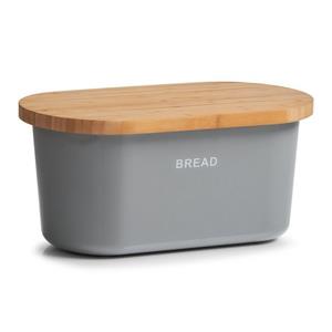 Neuetischkultur Brotkasten »Brotkasten mit Servierbrett Oval«, Melamin, Bambus, (1-tlg), Brotbox Frischhaltebox