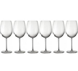 Jamie Oliver Gläser-Set »WAVES - 6er Set Kristall Weißweingläser, 580ml, kristallklar, bruchfest & stoßfest, Weinglas-Set, Spülmaschinenfest, «, robust und langl