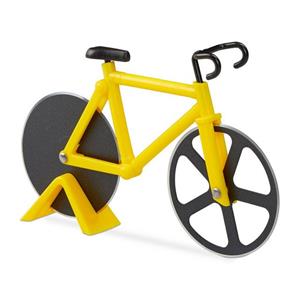 RELAXDAYS Pizzaschneider »1 x Fahrrad Pizzaschneider gelb«