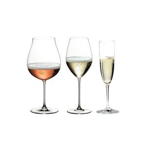 RIEDEL Glas Champagnerglas »Champagner Verkostungs-Set«, Kristallglas, 3-teilig