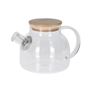 Neuetischkultur Teekanne »Teekanne Glas, 1 L Holzdeckel«, 1 l