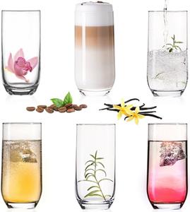 PLATINUX Glas »Trinkgläser«, Glas, 360ml (max. 440ml) Set 6 Teilig Wassergläser Saftgläser Longdrinkgläser