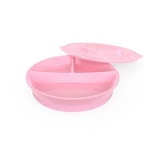 Twistshake Teller »Anti-Rutsch Teller, geteilt, pink«