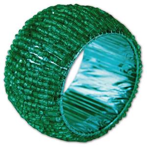 Arsvita Serviettenring »Glasperlen«, Glas, (1-tlg), klassisches Design (Durchmesser 4cm), hochwertig verarbeitete Glasperlenringe, einfach zu pflegen
