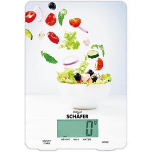 Schäfer Elektronik Küchenwaage »Digitale Küchenwaage Salat Design«