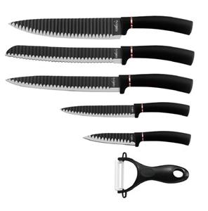 Cheffinger Messer-Set »6 teiliges Messerset (5 Messer & 1 Sparschäler) in Klappbox mit Magnetverschluss scharfe Messerklingen Küchenmesser Fleischmesser«