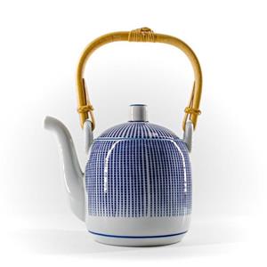 Teayumi Teekanne, 0,600 l, TOKUSA, BlauWeiß, Porzellankanne