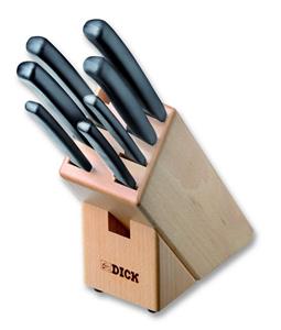 F. DICK Messer-Set » Holzmesserblock ProDynamic 7-teilig Messerblock Holz Set Küchenmesser«