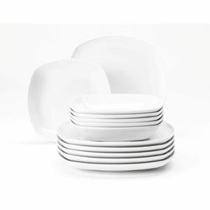 Seltmann Lido breakfast porcelain rectangular 12 p