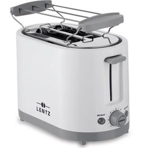 Lentz Toaster 2-Scheiben Toaster mit Auftaufunktion, 750 W