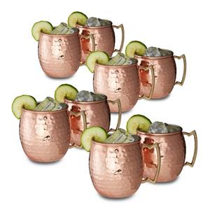 RELAXDAYS Cocktailglas »8 x Moscow Mule Becher«, Edelstahl